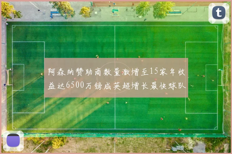 阿森纳赞助商数量激增至15家年收益达6500万镑成英超增长最快球队